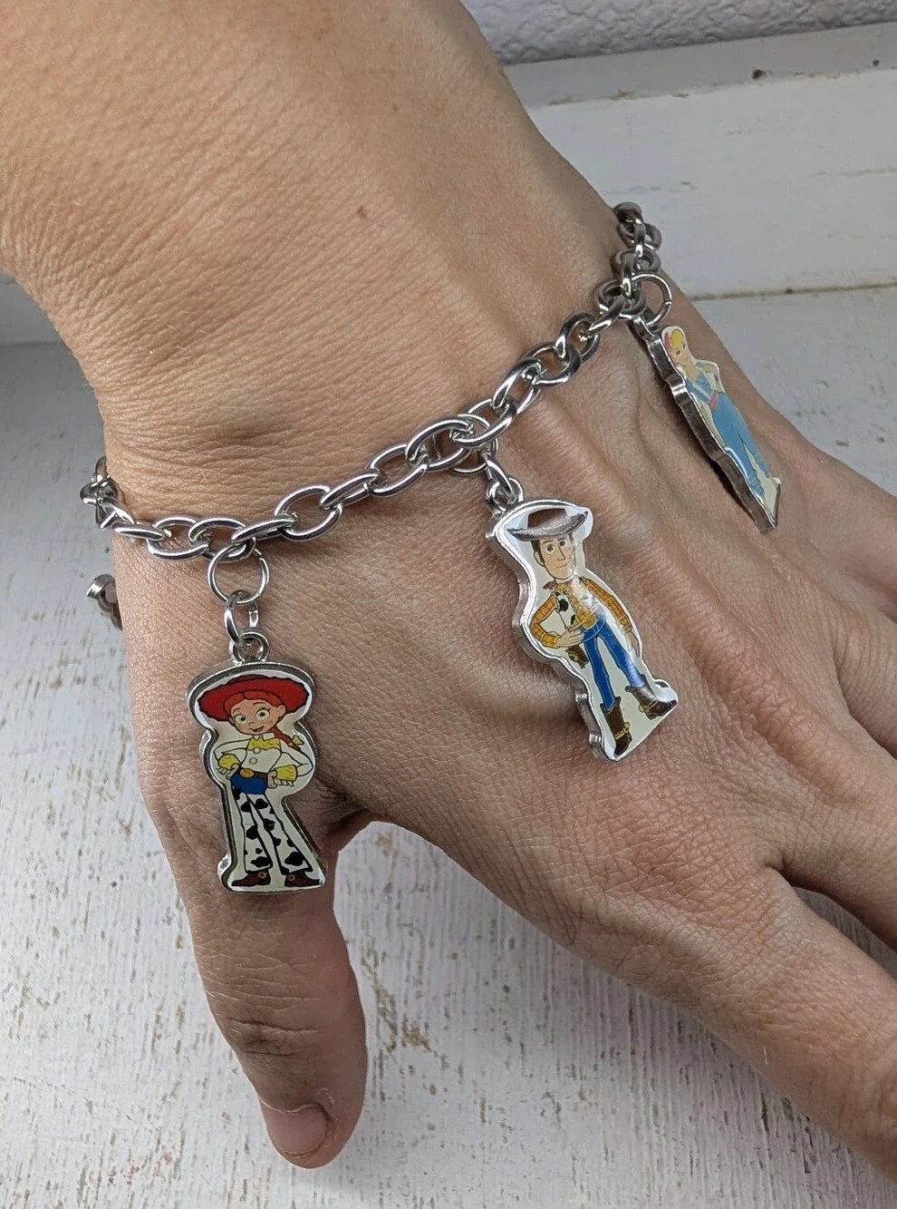 NWOT Girls Womens Toy Story Charm Bracelet Disney Pixar 7.5